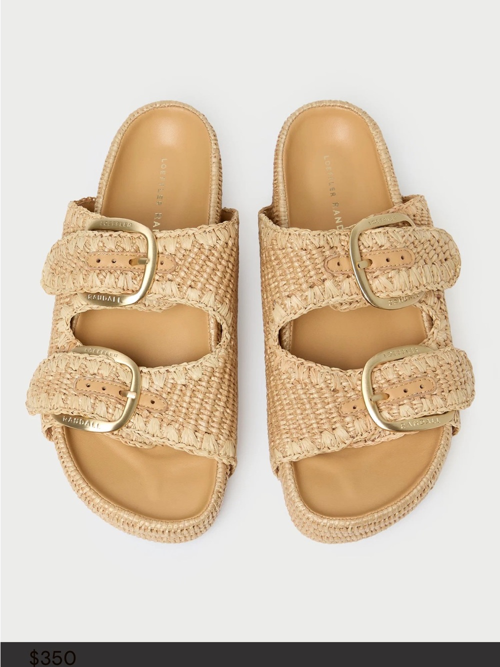 Loeffler Randall Nico Natural Two−Band Sandal - Picture 10 of 11